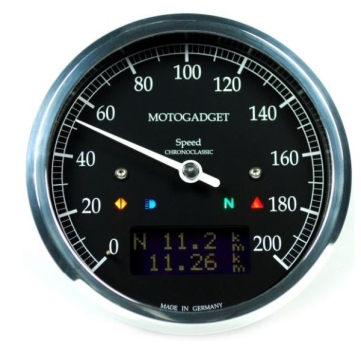 Tachometer Chronoclassic Dark Speedo Multifunktionsanzeige Motogadget