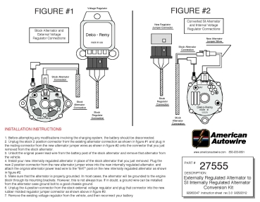 Lichtmaschine Adapter Kabel GM Externer Regler zu Interner Regler