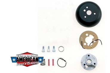 Grant - Steering Wheel Installation Kit, 3-Bolt Mount, Matte Black, Aluminum, Chevy, Pontiac, Kit