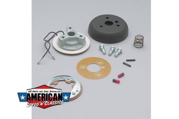 Grant - Steering Wheel Installation Kit, 3-Bolt Mount, Matte Black, Aluminum, Ford, Falcon/Galaxie, Kit