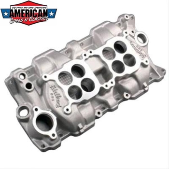 Ansaugbrücke Edelbrock Chevrolet Small Block 2x4 Dual Quad C26 Serie