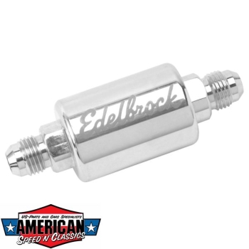 Benzinfilter Edelbrock High Flow Aluminium Inline für 8128