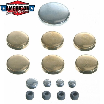 Freeze Plugs Ford 1962-98 221-351 Lincoln Mercury Mustang Brass