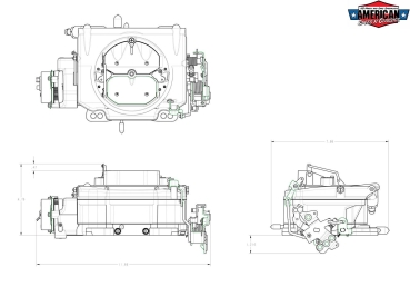 Demon Vergaser 625 cfm Street Carburetors E-Choke Vacuum 1901