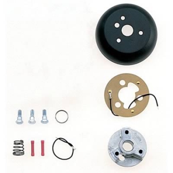 Grant - Steering Wheel Installation Kit, 3-Bolt Mount, Matte Black, Aluminum, Ford, Pickup, Kit