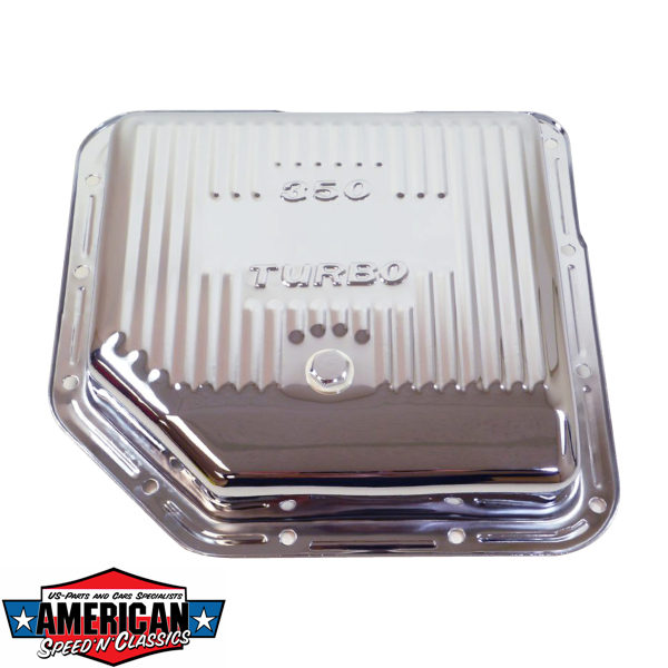 American Speed 'n' Classics - Getriebeölwanne TH350 Chrom inkl. Dichtung  Chevrolet GM TH-350 Getriebe RPC R9122