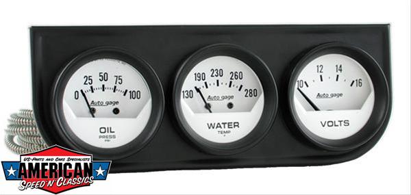 Trintion Zusatzinstrument Öltemperaturanzeige 3 in 1 Öltemperaturmessgerät  für Öltemperatur,52Mm Triple Gauge Kit, Wassertemperatur Öl Manometer