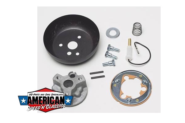 Grant - Steering Wheel Installation Kit, 3-Bolt Mount, Matte Black, Aluminum, Chevy, Kit