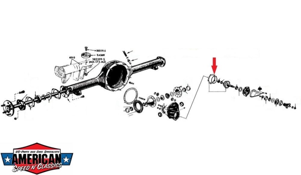 Ford 9" Achse O Ring Differential Pinion Support