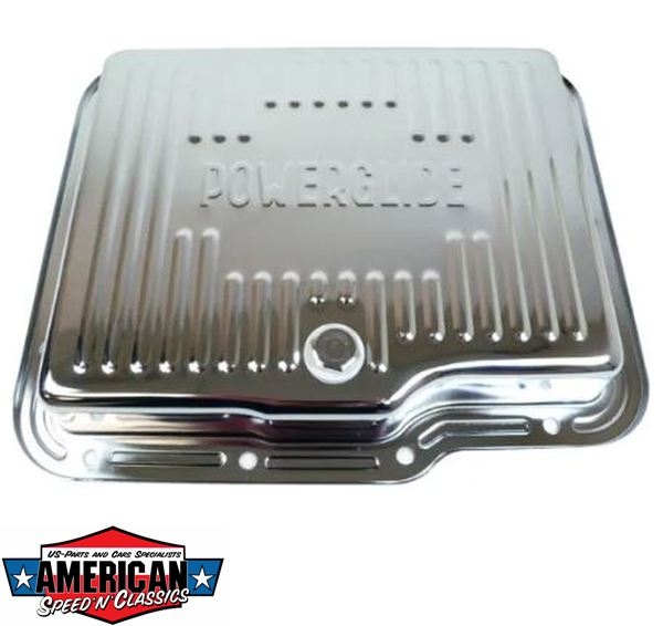 Ölwanne Powerglide Chrom Chevrolet Getriebe Transmission Oil Pan GM Hot Rod