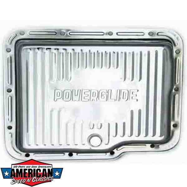 Ölwanne Powerglide Chrom Chevrolet Getriebe Transmission Oil Pan GM Hot Rod